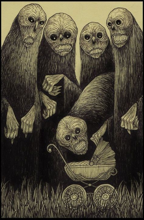 Don Kenn, John Kenn Mortensen, John Kenn, Scary Drawings, Horror Drawing, Nightmares Art, Creepy Drawings, Arte Grunge, Creepy Images