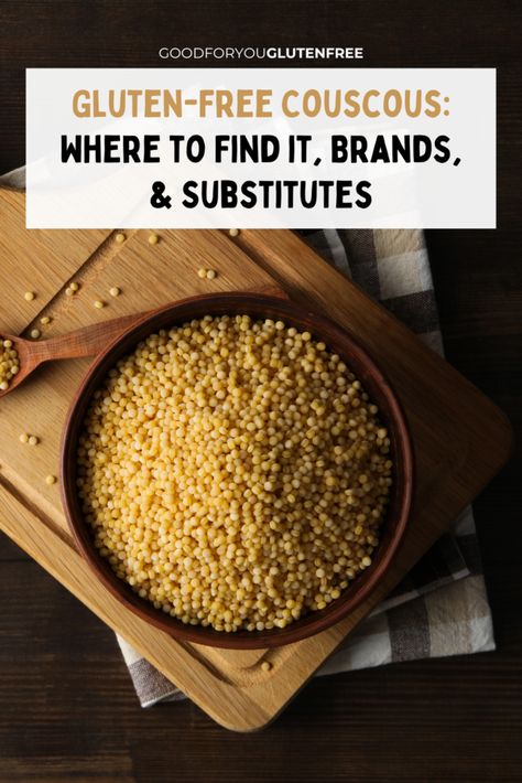 Get ready to learn all about gluten-free couscous brands, alternatives, and substitutes in this comprehensive guide to gluten-free couscous. Gluten Free Couscous Recipes, Gf Pasta Recipes, Gluten Free Couscous, Gf Sides, Gluten Free Orzo, Tasty Cauliflower, Gluten Free Substitutes, Couscous Salad Recipes, Mediterranean Couscous