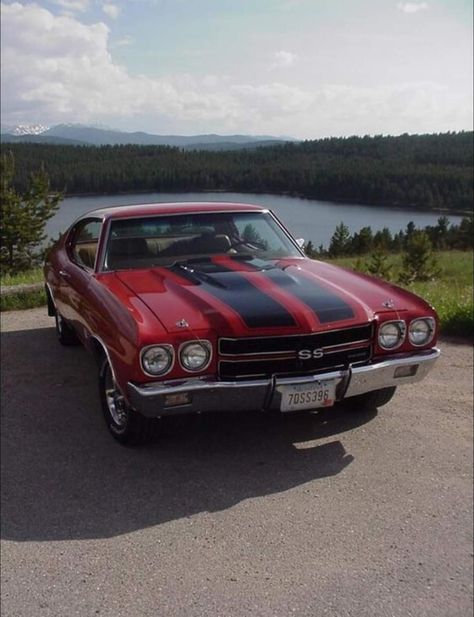 1970 Chevy Chevelle, Red Chevrolet, Car Stripes, 1970 Chevrolet Chevelle, 70 Chevelle, Chevy Chevelle Ss, 1970 Chevelle, Old Muscle Cars, Chevrolet Chevelle Ss