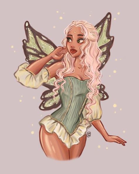 Fairy Base Drawing, Fairy Clothes Drawing, Fairy Fanart, Fairy Cartoon, Fairy Drawings, Pixies Fairies, Cute Fairy, Fairy Girl, Pretty Drawings