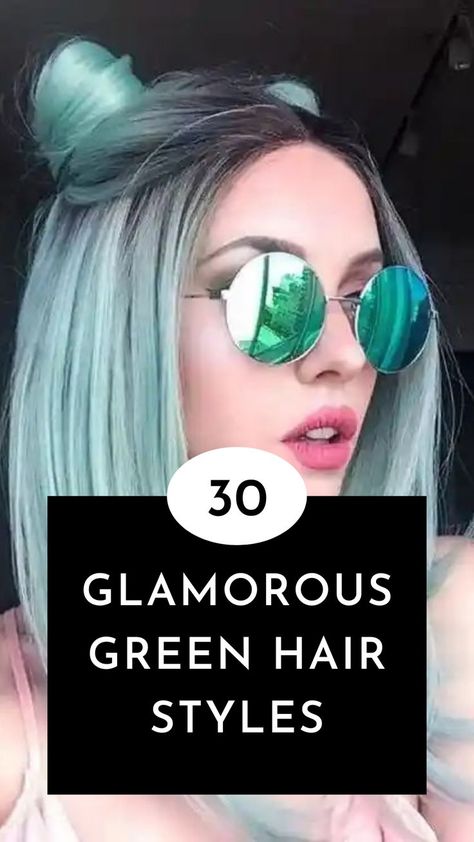 Glamorous Green Hair Styles Green Hair Ombre, Hair Clip Hairstyles, Cinderella Hair, Event Hairstyles, Easy Hairstyles For School, Black Hair Balayage, Clip Hairstyles, Flower Girl Hairstyles, Teen Hairstyles