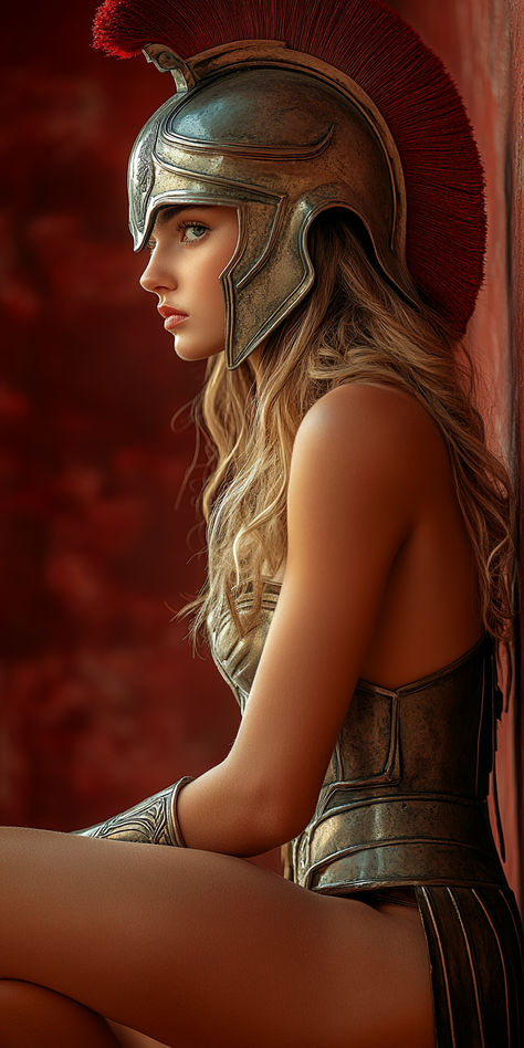 Spartan Woman Warrior, Female Warrior Tattoo Goddesses, Female Greek Warrior, Amazonian Women, Female Warrior Illustration, Spartan Women, Female Warriors, Woman Warrior, Roman Warriors