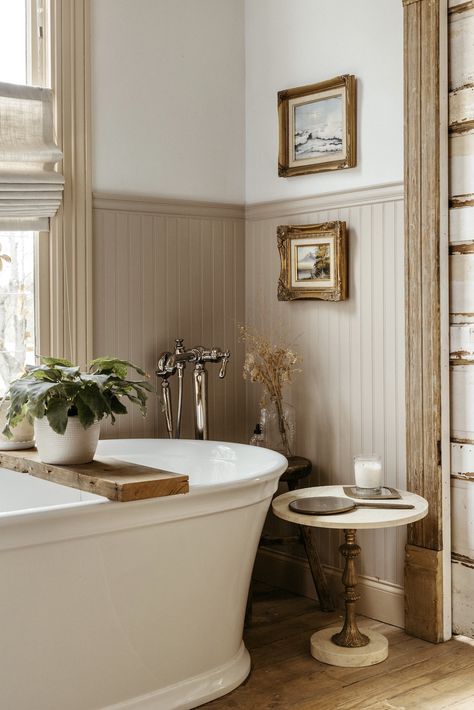 Designers Reveal: Top Paint Color Trends of 2024 English Country Bathroom, Patina Farm, Wrapping Station, French Country Bathroom, Ojai California, Trending Paint Colors, Camille Styles, Victorian Bathroom, Cottage Bathroom