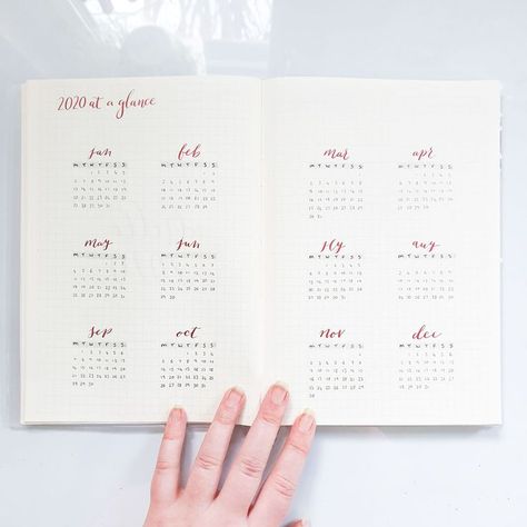 Bullet Journal Year Overview, Bullet Journal Yearly Overview, Bullet Journal Year, Journal Year, Bullet Journal Yearly, New Bullet Journal, Review Notebook, Yearly Overview, Bullet Journal Set Up