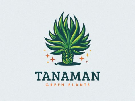 TANAMAN by Dedy Setiyawan Nature Logos, Design Stationary, Life Logo, Natural Logo, Branding Ideas, Logo Designer, Green Plants, Plant Life, Design Concept