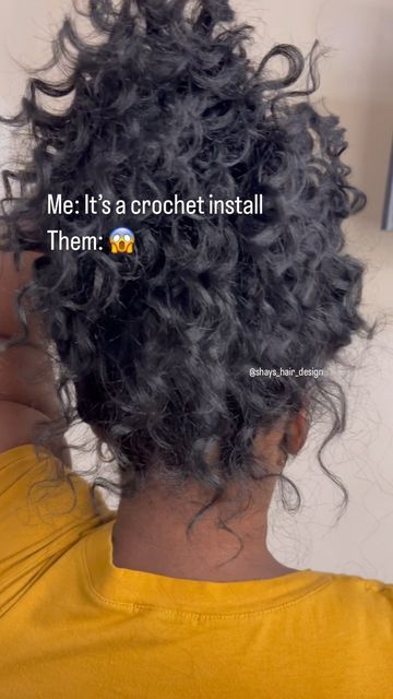 Crochet Hairstyles With Human Hair, Crochet Braids Loose Hair, Crochet Bangs Hairstyles, Shoulder Length Crochet Hairstyles, Crotchet Curly Hair, Protective Hairstyles Braids Ideas, Bob Crochet Hairstyles, Half Crochet Half Braids, Curly Hair Crochet Styles