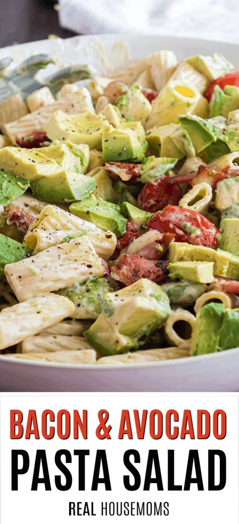 Avocado Pasta Salad, Avocado Benefits, Avocado Pasta, Bacon Avocado, Easy Pasta Salad, Juicy Tomatoes, Pasta Salads, Asparagus Recipe, Pasta Salad Recipes