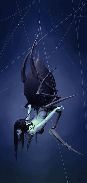 Spider Queen, Hybrid Art, Arte Peculiar, Dark Creatures, Spider Art, Spider Girl, Japon Illustration, Michelle Pfeiffer, Monster Concept Art