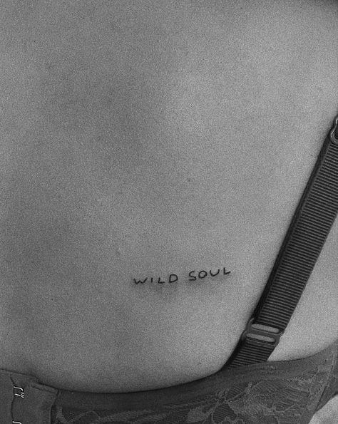 Hand poke tattoo in black and white on the back Lifes Short Tattoos, Mind Growth Tattoo, Live Fearlessly Tattoo, Tattoos For Free Spirits, Take It Slow Tattoo, What If It All Works Out Tattoo, Look Up Tattoo, Soul Friend Tattoo, Small Tattoo Inspo Women