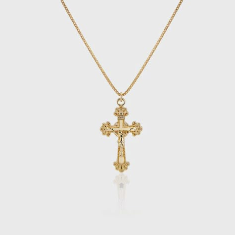 Anastasia Necklace, Ornate Cross, Cross Necklace Women, Gold Cross Necklace, Gold Cross Pendant, Classy Jewelry, Funky Jewelry, Jewelry Lookbook, Silver Box