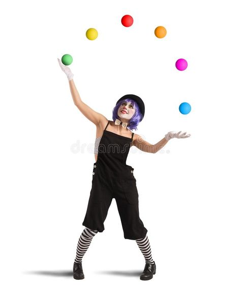 Clown like a juggler. Clown playing with balls like a juggler , #affiliate, #juggler, #Clown, #balls, #playing #ad Circus Aesthetic, Circus Characters, Shotting Photo, Female Pose Reference, Body Reference Poses, Body Anatomy, Cute Animals Images, Human Poses, Character Poses