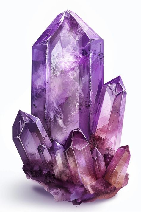 Bring a piece of nature into your home with amethyst geodes. These stunning natural formations make exquisite decor pieces, adding a touch of elegance and mystique to your living space. Perfect for nature lovers and collectors. Amathis Stone, Amethyst Crystal Aesthetic, Amethyst Drawing, Crystals Art Drawing, Dragon Bottle, Amethyst Cave, Crystal Background, Fashion Illustration Tutorial, Exquisite Decor