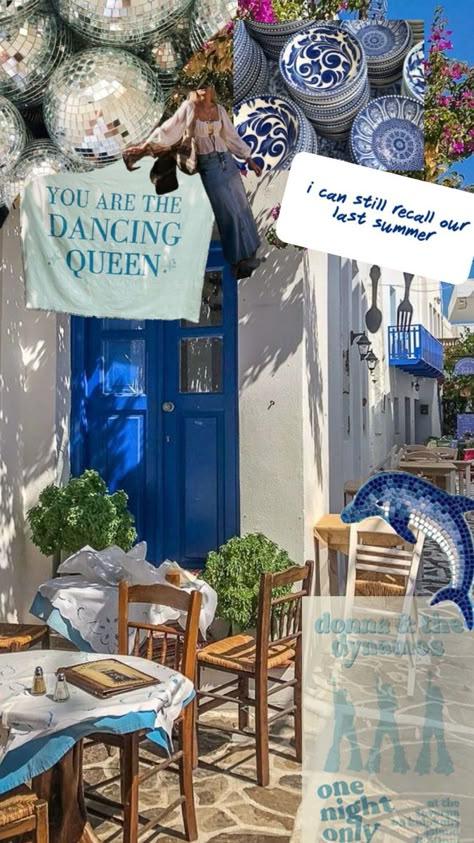 Cute, greek, mamma mia summer inspo wallpaper Summer Mamma Mia, Mamma Mia Theme, Mamma Mia Aesthetic, Mia Aesthetic, Our Last Summer, Music Poster Ideas, Twenty Twenty, Golden Birthday, Mama Mia