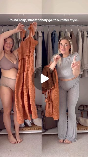 Carys Whittaker 🇬🇧 on Instagram: "Bloat friendly styles can be CUTE 😌 one of my most worn styles for summer and I can’t wait to style this alll summer long! 🧡 (I might be biased because I designed this one myself 😏 it’s from my next InTheStyle collection [ad] releasing 5th May and I can’t wait ahhhh!!" Cute Outfits When Bloated, Bloated Summer Outfit, Bloated Outfit Ideas Summer, What To Wear When Bloated Outfit, Thick Asian Outfit, Bloated Outfits, Bloated Belly Outfits, Bloat Friendly Outfits, What I Wear In A Day