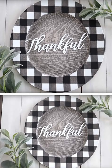 Dollar Store Charger Plates Diy, Dollar Tree Plate Crafts, Charger Plates Decor Ideas, Charger Plate Crafts Diy, Charger Decorations Diy, Diy Chargers Plates Ideas, Dollar Tree Charger Plates Diy, Pizza Pan Crafts Diy Dollar Tree, Farmhouse Crafts Diy