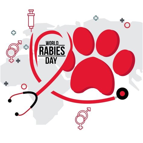 World International Rabies Day Background World Rabies Day Poster, Illustration Campaign, World Rabies Day, World Peace Day, Summer Sale Banner, International Friendship Day, Elsa Art, World Logo, International Day Of Peace