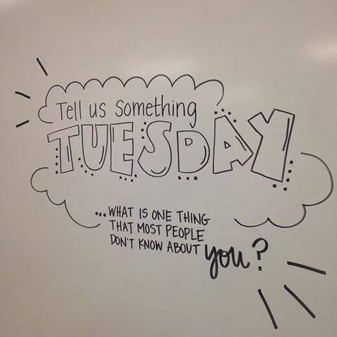 Tell us something Tuesday. Whiteboard morning work for upper elementary or middle school grades. Whiteboard Days Of The Week, Workplace Whiteboard Ideas, White Board Messages, Whiteboard Writing, Whiteboard Questions, Whiteboard Prompts, Whiteboard Messages, Whiteboard Ideas, 5th Grade Teacher