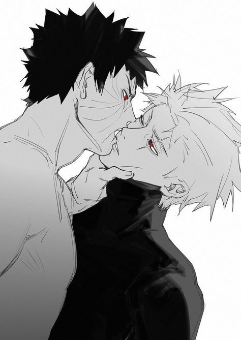 Obito And Kakashi, Kakashi X Obito, Obito X Kakashi, Obito Kakashi, Kakashi Obito, Kakashi And Obito, Naruto Teams, Obito Uchiha, Naruto Fanart