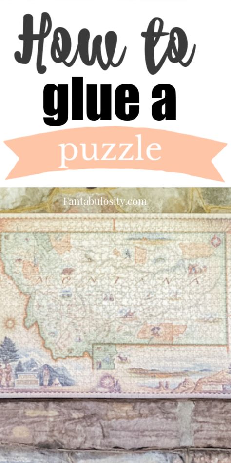 How to Glue a Puzzle - Jigsaw - for framing, hanging on the wall or for storing! #puzzle #glue #jigsaw #frame #wall Jigsaw Projects Diy, Puzzle On Wall, Jigsaw Puzzle Crafts, Puzzle Glue, Puzzle Decor, Jigsaw Projects, Big Puzzles, Puzzle Frame, Puzzle Diy