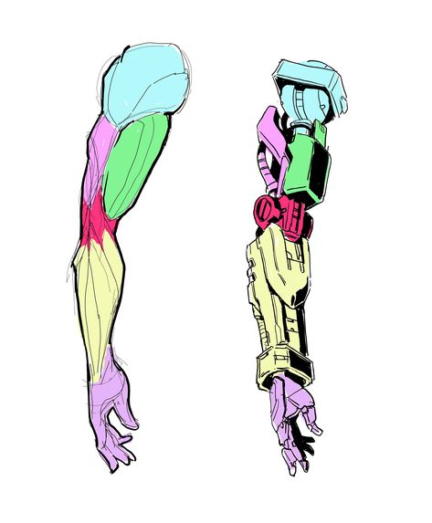 Mecha Arms Character Design, Drawing Workshop, Human Anatomy Drawing, Human Anatomy Art, Robot Concept, 캐릭터 드로잉, Robots Concept, Robot Art, Robot Concept Art