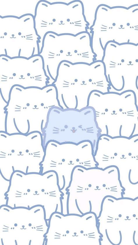 Cute Bg Aesthetic, Whatsapp Wallpaper Iphone, Wallpaper Chat, Notion Board, Kitty Treats, Kawaii Blue, Wallpaper Whatsapp, Cute Blue Wallpaper, Aesthetic Wallpaper Iphone