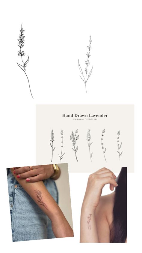 Lavender, How To Draw Hands, Tattoos