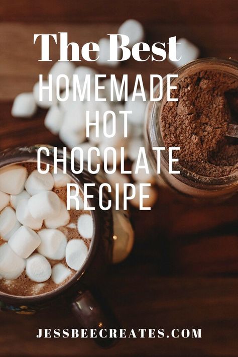 This hot chocolate mix recipe makes a delicious, creamy treat! Mix up a big jar and have it ready for after playing in the snow or while cuddled up with a good book! This is one of my favorite winter treats. #hotchocolatemix #hotchocolate Homemade Hot Chocolate Recipe, Cocoa Mix Recipe, October Pins, Hot Cocoa Mix Recipe, Hot Chocolate Recipe Homemade, Hot Chocolate Mix Recipe, Healthy Hot Chocolate, Homemade Hot Chocolate Mix, Homemade Hot Cocoa