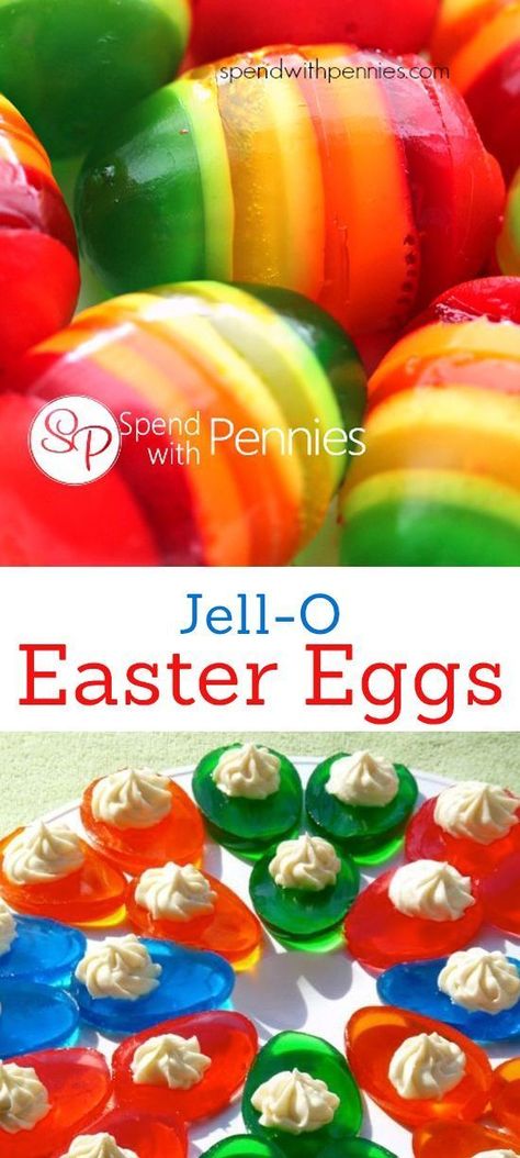 Jello Easter Eggs, Easter Foods, Easter Snacks, Easter Dinner Recipes, Easter Desserts Recipes, Toddler Ideas, Easter Goodies, Easter Stuff, Easter Desserts