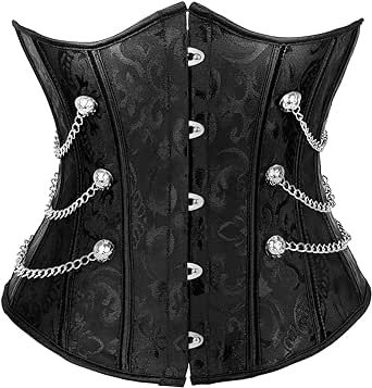 Cool Corsets, Kimono Crop Top, Christmas Party Costume, Bustier Lingerie, Fashion Corset, Waist Corset, Goth Corset, Steampunk Corset, Lace Up Corset