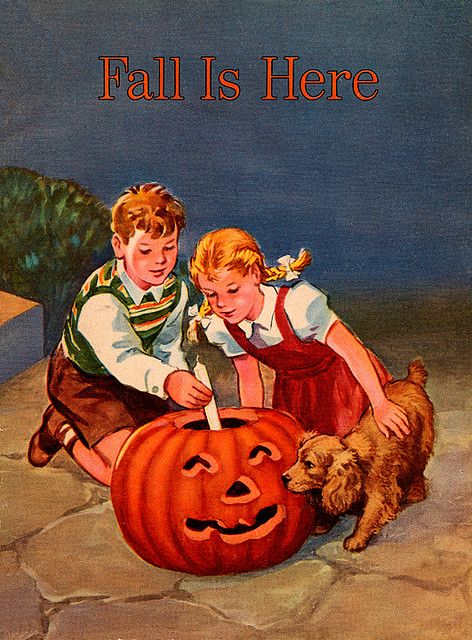 PUMPKIN CARVING ART: Carving the Pumpkin Vintage Halloween Cards, Carte Halloween, Postal Vintage, Universal Monsters, Halloween Vintage, Halloween Images, Halloween Photos, Fall Is Here, Photo Vintage