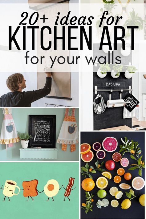 A roundup of more than 20 awesome ideas for art for your kitchen - including prints, free printables, and DIY ideas! #art #kitchen #decor Pastel Bubbles, Kitchen Artwork, Ideas For Kitchen, Kitchen Decor Wall Art, Kitchen Art Prints, Diy Kitchen Decor, Kitchen Decor Modern, Gorgeous Kitchens, It Goes On