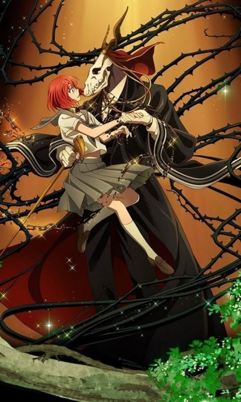 Chise X Elias, Magnus Bride, 480x800 Wallpaper, Chise Hatori, Elias Ainsworth, Magus Bride, Ancient Dragon, Ancient Magus Bride, The Ancient Magus Bride