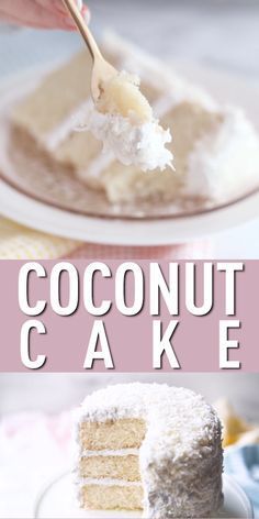 Moist Coconut Cake Recipe, Old Fashioned Coconut Cake, Moist Coconut Cake, Coconut Buttercream Frosting, Best Coconut Cake, White Christmas Wedding, Best Coconut Cake Recipe, Homemade Icing, Coconut Buttercream