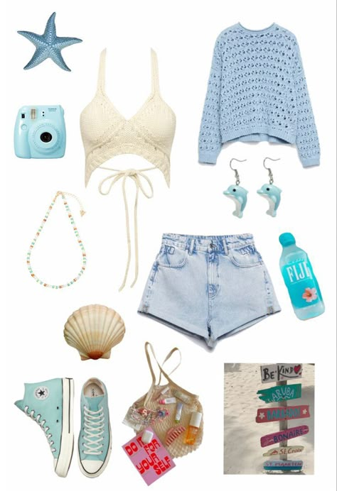 Surfer Inspired Outfits, Coconut Style Clothing, Outfits Obx Inspired, Coconut Girl Outfits Summer, Summer Outfits Obx Style, Hawaii Inspired Outfits, Summer Outfits Obx Inspired, Cute Beach Clothes, Ocean Girl Aesthetic Outfits