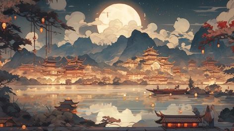 Xbox Wallpaper, Ancient Wallpaper, Fancy Places, Pc Backgrounds, Background Study, Ipad Desktop, Pc Background, Chinese Background, Chinese Wallpaper