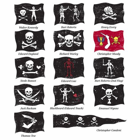 Pirate Flag Tattoo, Pirates Poster, Henry Every, Blackbeard Flag, Jack Rackham, Black Hd Wallpaper Iphone, Famous Pirates, Stede Bonnet, Pirate Tattoo