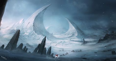 Two Steps From Hell, Icewind Dale, Arctic Landscape, Fantasy Scenery, Planets Wallpaper, Fantasy Concept, Fantasy Places, Winter Wallpaper, Lana Del Ray