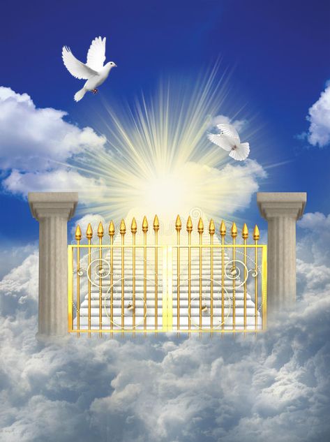 Heaven. Ascending stairway to heaven through clouds , #spon, #Ascending, #Heaven, #stairway, #clouds, #heaven #ad Gate To Heaven, Heaven Images, Heaven Pictures, Heaven Wallpaper, Stairs To Heaven, Jesus Paid It All, Heaven's Gate, Christmas In Heaven, Prophetic Art