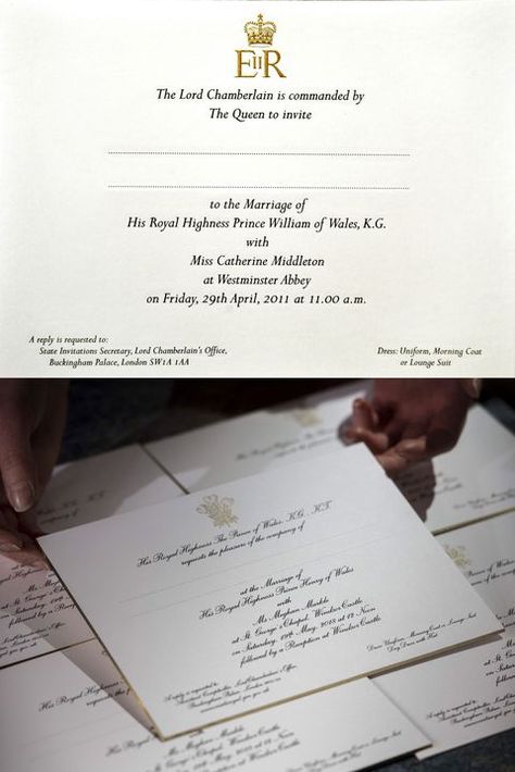 Meghan Markle and Prince Harry's wedding invitations. Prince Harry Kate Middleton, Royal Wedding 2011, Princess Beatrice Wedding, Prince Harry And Kate, Rsvp Wording, Princess Eugenie And Beatrice, Royal Wedding Invitation, Harry Wedding, Middleton Wedding