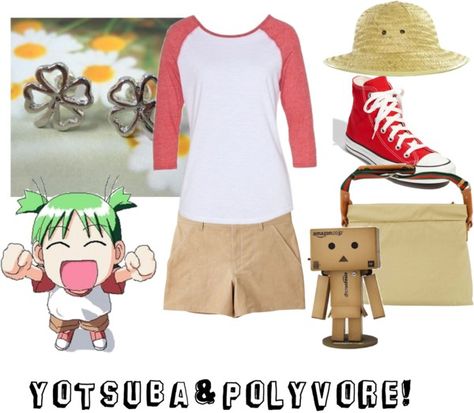 Yotsuba!, created by mangawolf on Polyvore Yotsuba Koiwai, Clothes Names, Names For Ocs, Casual Cosplay, Pretty Fashion, K On, Crazy People, In Case Of Emergency, Pretty Style