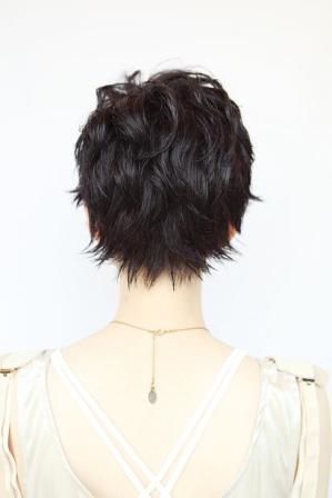 Short+Shaggy+Hairstyle+for+Black+Hair Short Hair Back View, Messy Pixie Haircut, Short Hair Back, Shaggy Short Hair, Short Shag Hairstyles, Long Pixie, Short Pixie Haircuts, Short Haircut, Pixie Hairstyles