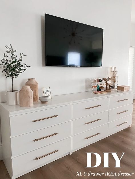 Krista Horton, Ikea Malm Dresser, Ikea Drawers, Malm Dresser, Ikea Dresser, Bedroom Drawers, Ikea Bedroom, Ikea Malm, Diy Ikea