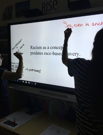 Conducting a Silent Conversation with Your History Class - Peacefield History History Teacher Aesthetic, History Teaching Ideas, History Teacher Classroom, Lesson Plans For High School, Provocative Quotes, Instructional Activities, Middle School Classroom Management, Class Participation, Social Studies Lesson Plans