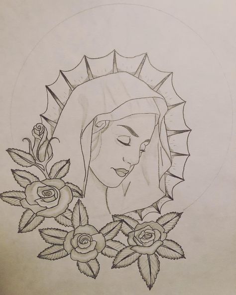 Our Lady Of Guadalupe Drawing, Mexican Drawings Sketches Easy, Quinceanera Drawings, Cute Mexican Drawings, Guadalupe Drawing Easy, Mexican Art Drawing, Virgen Mary Drawing, Mexican Sketches, Mexico Drawing Ideas