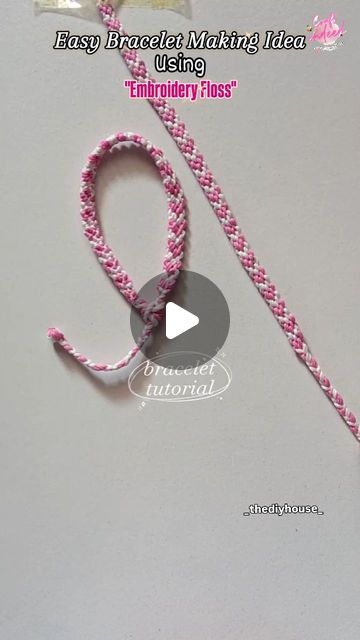 "Cᵣₐfₜ ᵢₙdₑₑd" on Instagram: "Try making this beautiful bracelet following the easiest steps on the internet! 
I know there is so much confusion when it comes to finding a video with clean steps. 
So here you go! 
Don't forget to follow my page for more interesting videos and DIY'S AND CREATIVITY.
@_thediyhouse_ 
.
.
.
.
#trending #art #artist #artistsoninstagram #diycrafts #craftastherapy #diyprojects #creator #trendy #craft #post #reelsviral #likesforlike #explorepage✨ #bracelets #bracelet #home #diyprojects #diygame #diy #diyhomedecor #diydecor #fypage #fypシ #fyp #fy" Woven Cord Bracelet Diy, Bamboo Cord Bracelet Diy, Braided Bracelet Ideas, Hemp Cord Bracelets Diy, Home Made Bracelet Ideas, Diy Bracelets Tutorials Step By Step, How To Make A String Bracelet, Bracelets Diy String, Bracelet Ideas Thread