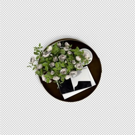 Isometric plant 3d rendering | Premium Psd #Freepik #psd #flower #tree #house #leaf Balance Interior Design, Plant Top View, Flowers Top View, 2d Images, Table Top View, Hospital Interior, Flower Tree, Black Vase, Dining Table Top