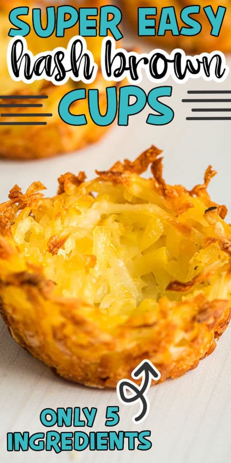 Hash Brown Muffin Cups, Hash Brown Muffins, Easy Hashbrowns, Hash Brown Cups, Breakfast Hashbrowns, Weekday Breakfast, Hashbrown Recipes, Brown Cups, Savory Bites