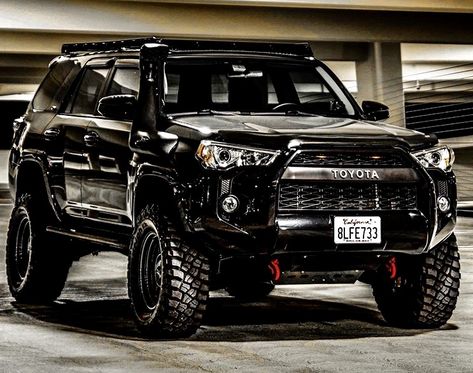 4 Runner Toyota Lifted, White 4runner Blacked Out, Lifted 4runner, 4runner Custom, 4runner Build, Four Runner, 4runner Mods, 5th Gen 4runner, 4runner Trd Pro