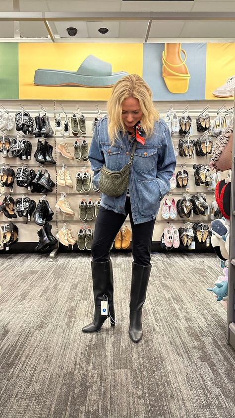 I Tried On All Of The New Boots At Target And These 8 Are My Favorite - Emily Henderson Black Heel Boots Outfit, Wearing Ankle Boots, Heels Boots Outfit, Western Dress With Boots, Target Boots, Kid Laundry, Real Leather Boots, Heel Stretch, Luxury Fashion Brands