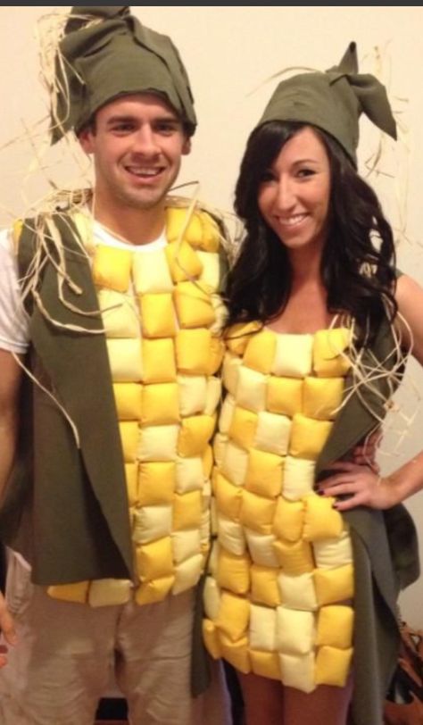 DIY corn on the cob costume dress Corn On The Cob Costume, Vegetable Costumes, Corn Costume, Food Halloween Costumes, Meme Costume, Diy Couples Costumes, Halloween Costumes To Make, Teen Halloween, Best Photo Poses For Couples